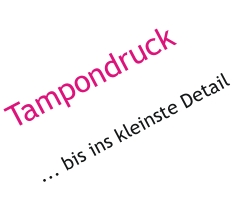 Tampondruck Schrift Tampondruck Schrift